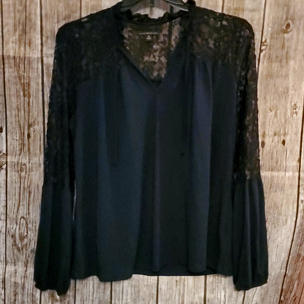 Lacey v-neck blouse